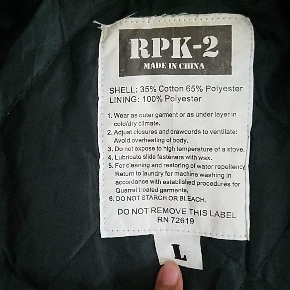 RPK-2 Army Fatigue Oversized Parka - Picture 4 of 4